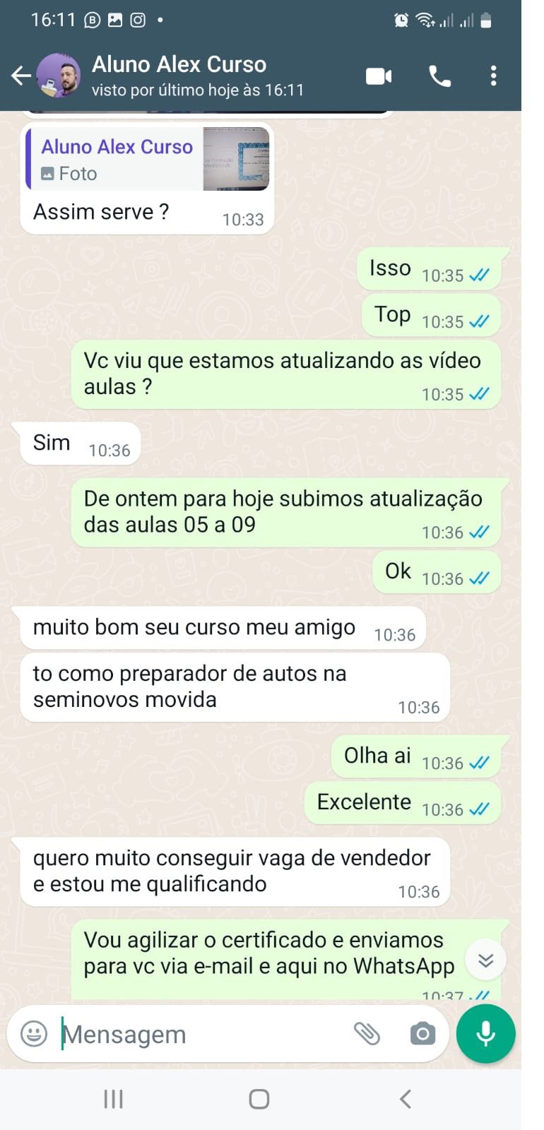 Print Depoimento Aluno 1